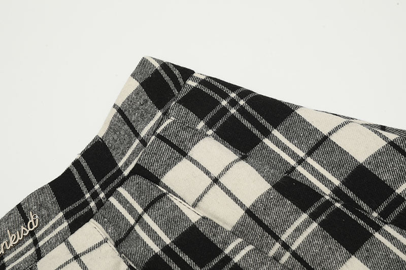 TKPA American Retro Plaid Skirt