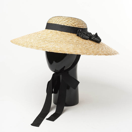 Spring And Summer New Retro Elegant Light Top Mesh Flower Straw Hat
