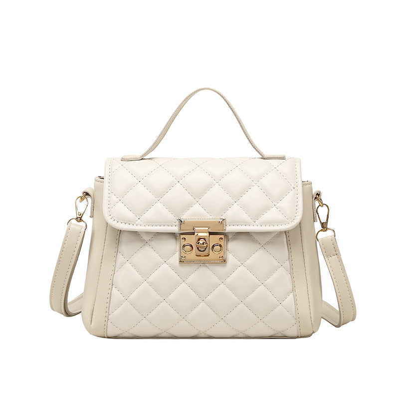 Women's Rhombus Crossbody Shoulder Bag Fashion PU Handbag