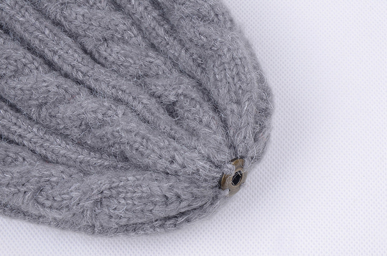 Fashion Hat Women's Autumn And Winter Wool Ball