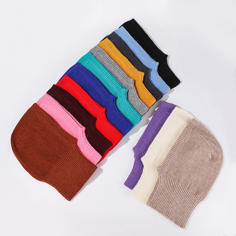 Lovers' Hat Scarf Integrated Windproof Pullover
