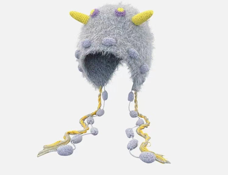 Little Monster Plush Hat For Girls