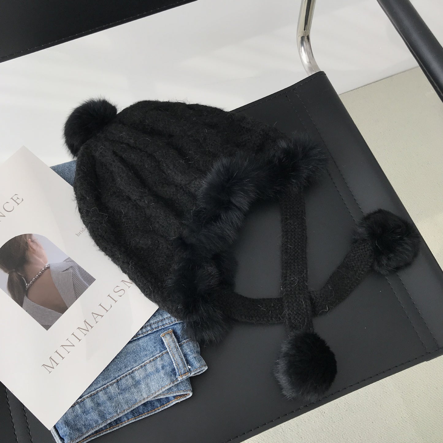 Gentle All-match Fleece Rabbit Fur Lei Feng Hat
