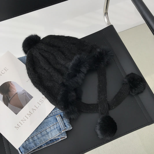 Gentle All-match Fleece Rabbit Fur Lei Feng Hat