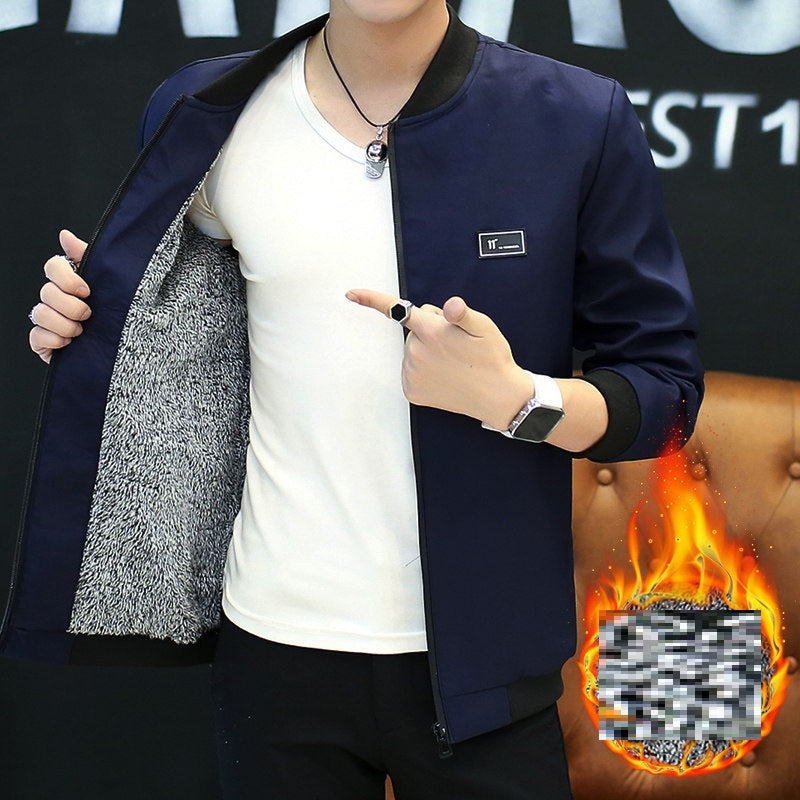 Spring And Autumn Youth Stand Collar Jacket Baseball Shirt Coat