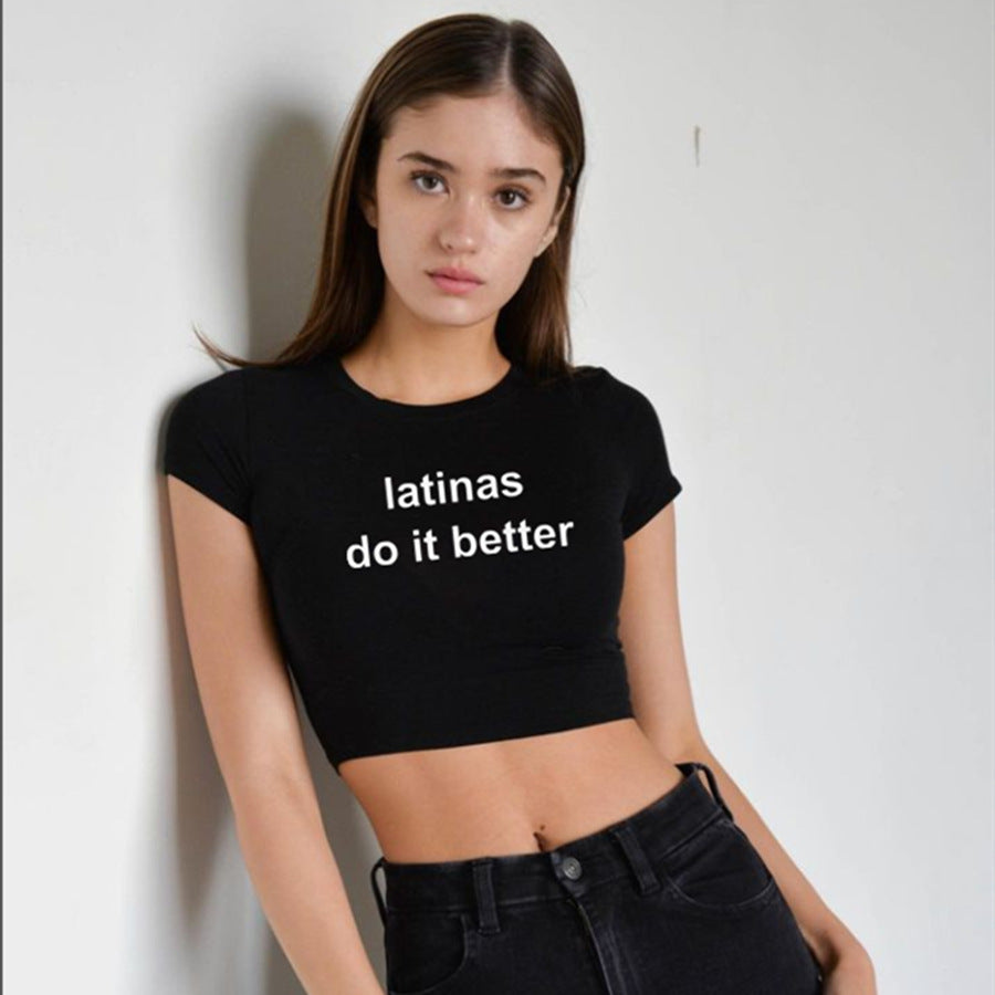 Street Internet-famous Trendy Short Slim-fit Short Sleeve