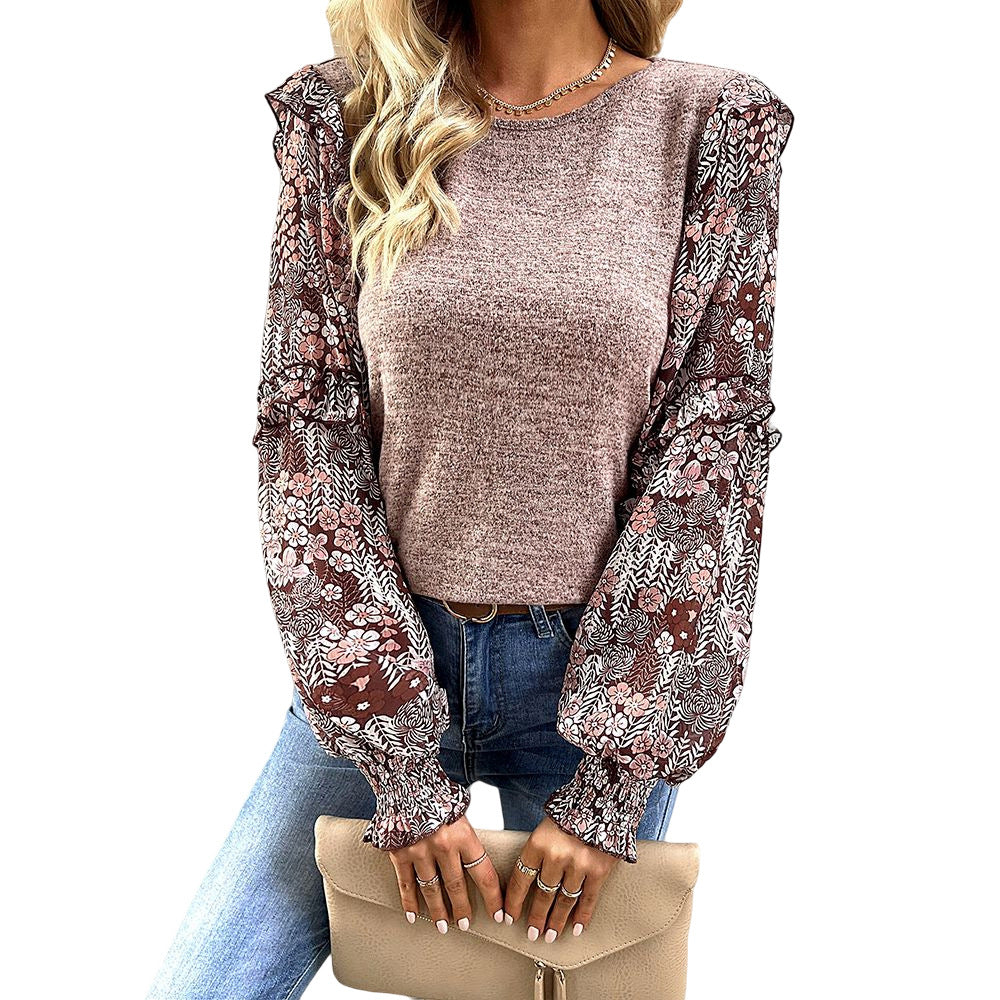 Women's Elegant Long-sleeved Top For Spring And Summer