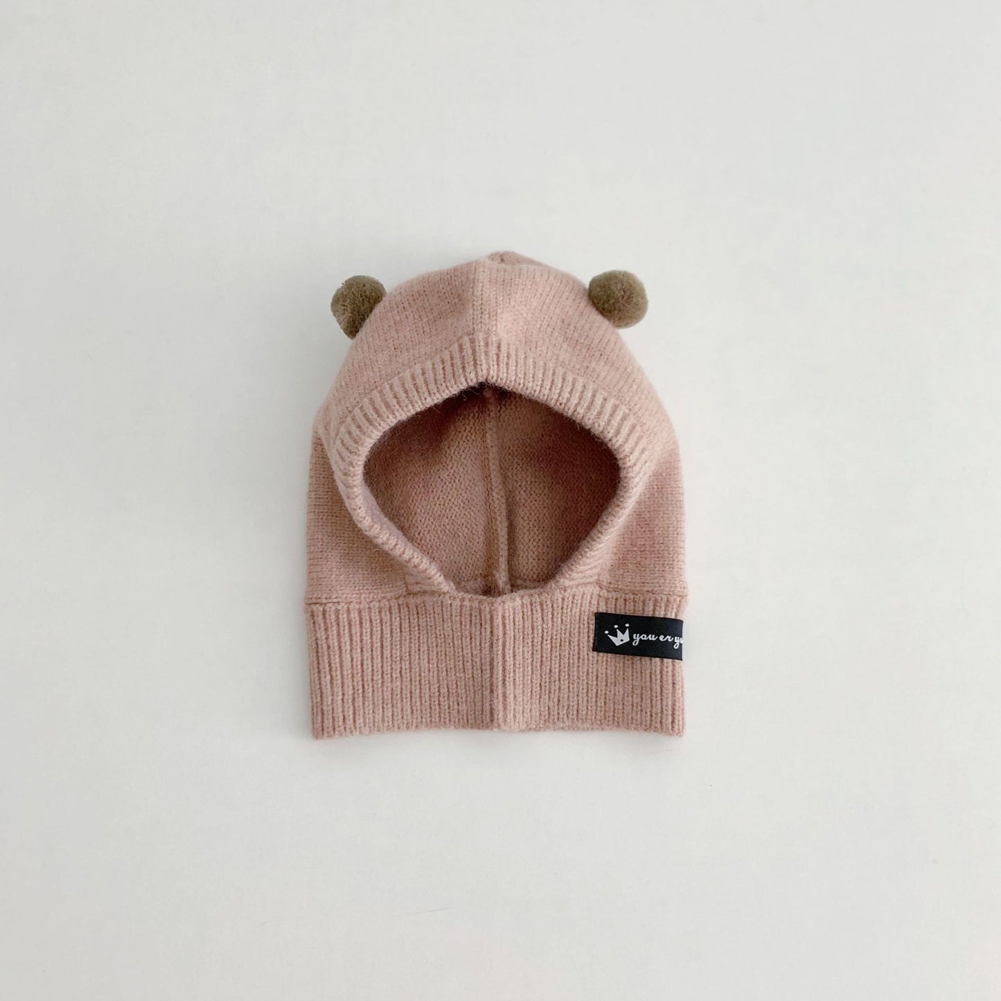 Baby Autumn And Winter Outdoor Keep Warm Knitted Scarf Integrated With Hat