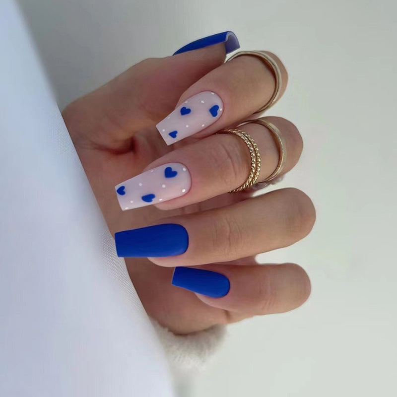 Blue Loving Heart Matte Fashion Wear Armor