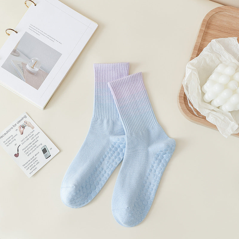 Gradient Yoga Socks Children's Professional Non-slip Autumn And Winter