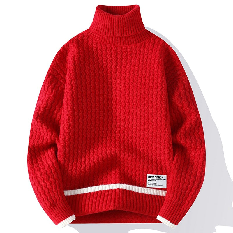 Fashionpersonlighed Ny Turtleneck-trøje til mænd