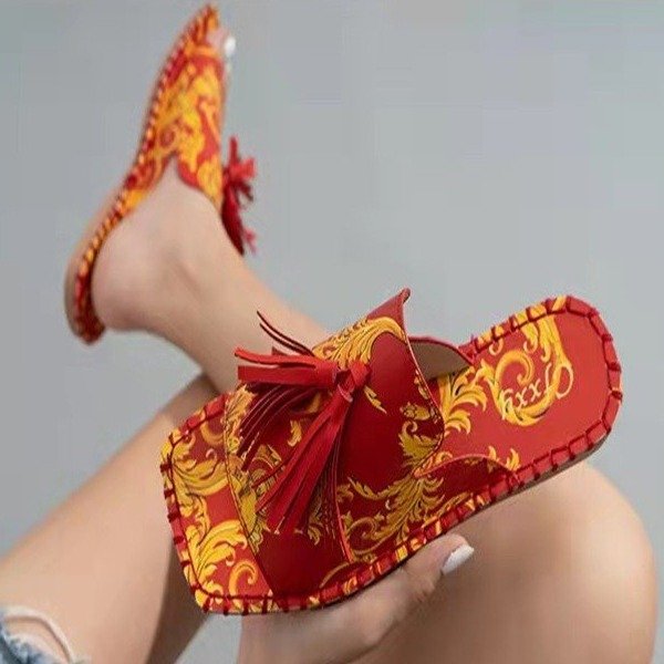 Cross-border New Women's Sandals And Slippers With Flat Heel And Square Toe