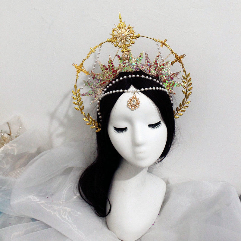 Virgin Crown Crown Material Pack Christmas Birthday Catwalk Headdress