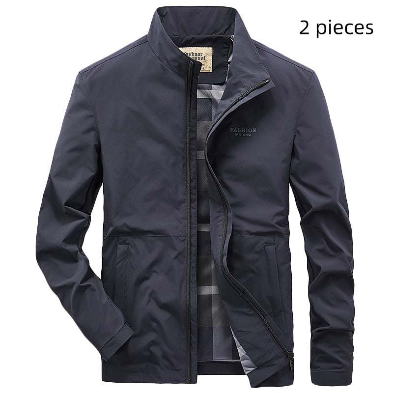 Loose Casual Stand Collar Jacket Men's Top
