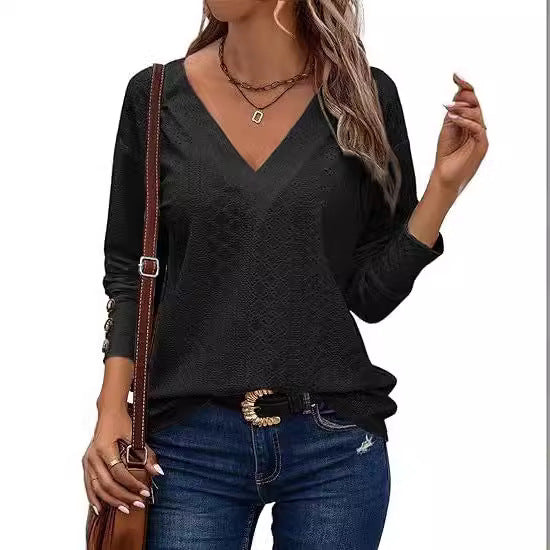 Casual Long Cufflinks Hollow Out Lace Hollow Out Shirt