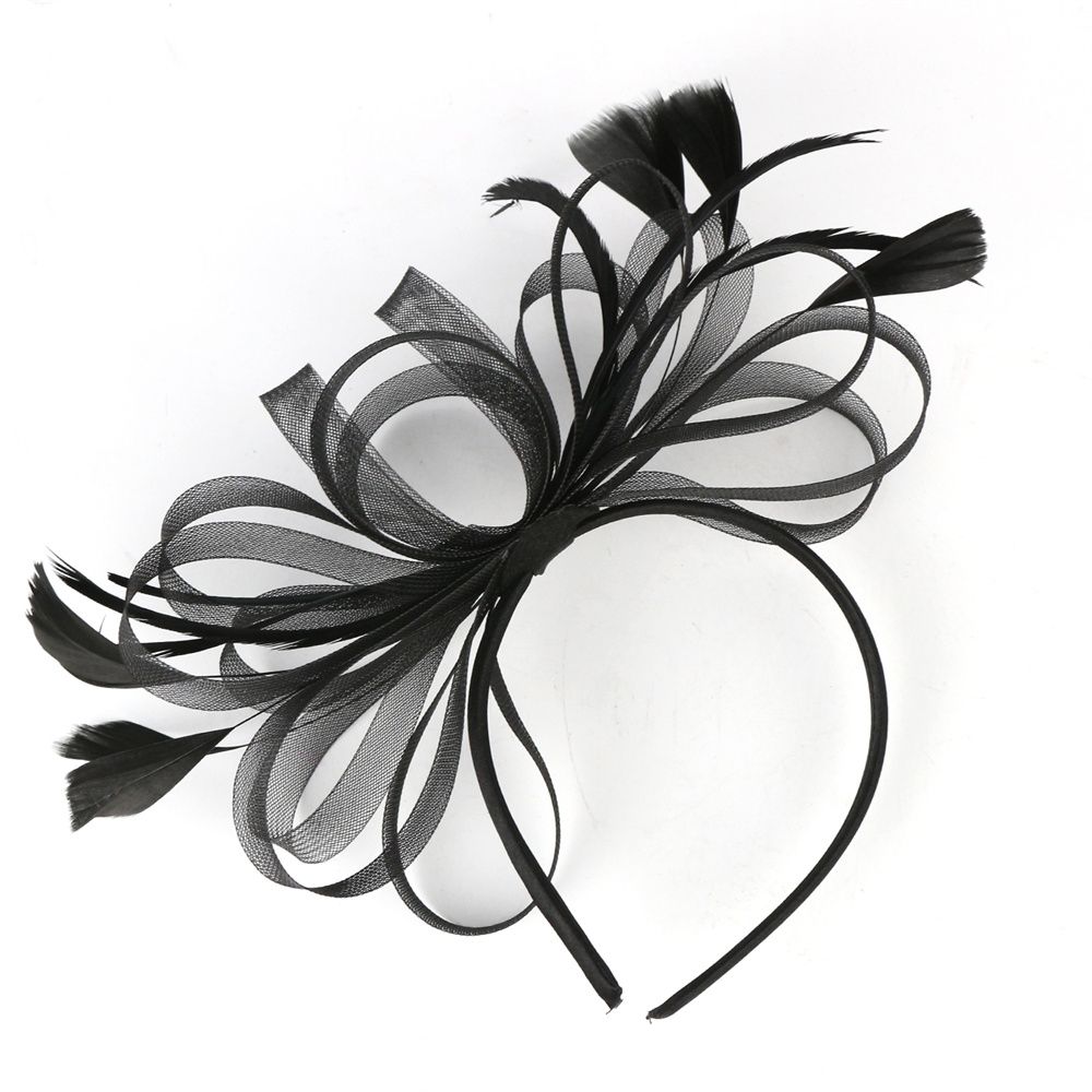 Simple Retro Hairpin Mesh Feather Hair Accessories