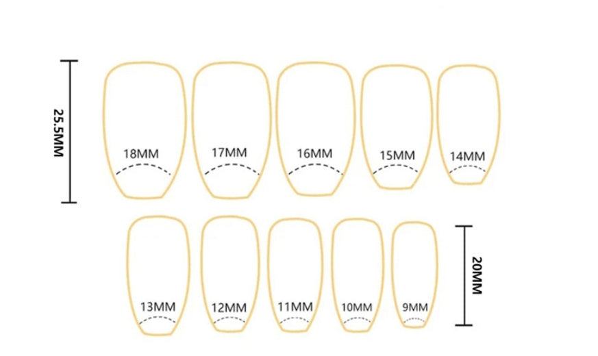 Women's Simple French White Edge Nail Sticker