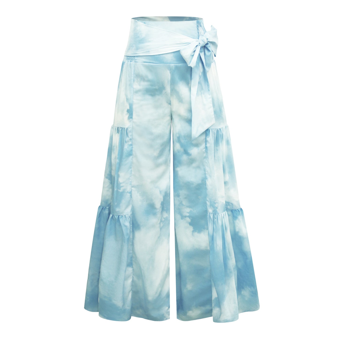New Digital Printed Women's Loose Casual Pants Beach Wide