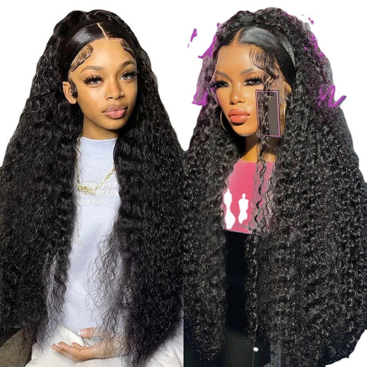 Front Lace Long Curly Wig Head Cover 13x 4