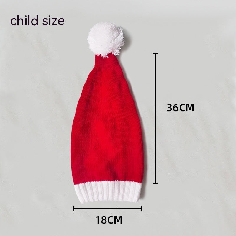 Christmas Warm Fur Ball Knitted Hat