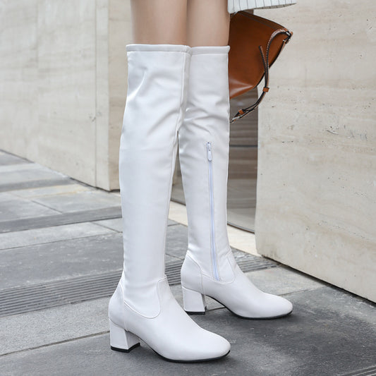 Over The Knee Boots Autumn And Winter Women's Shoes