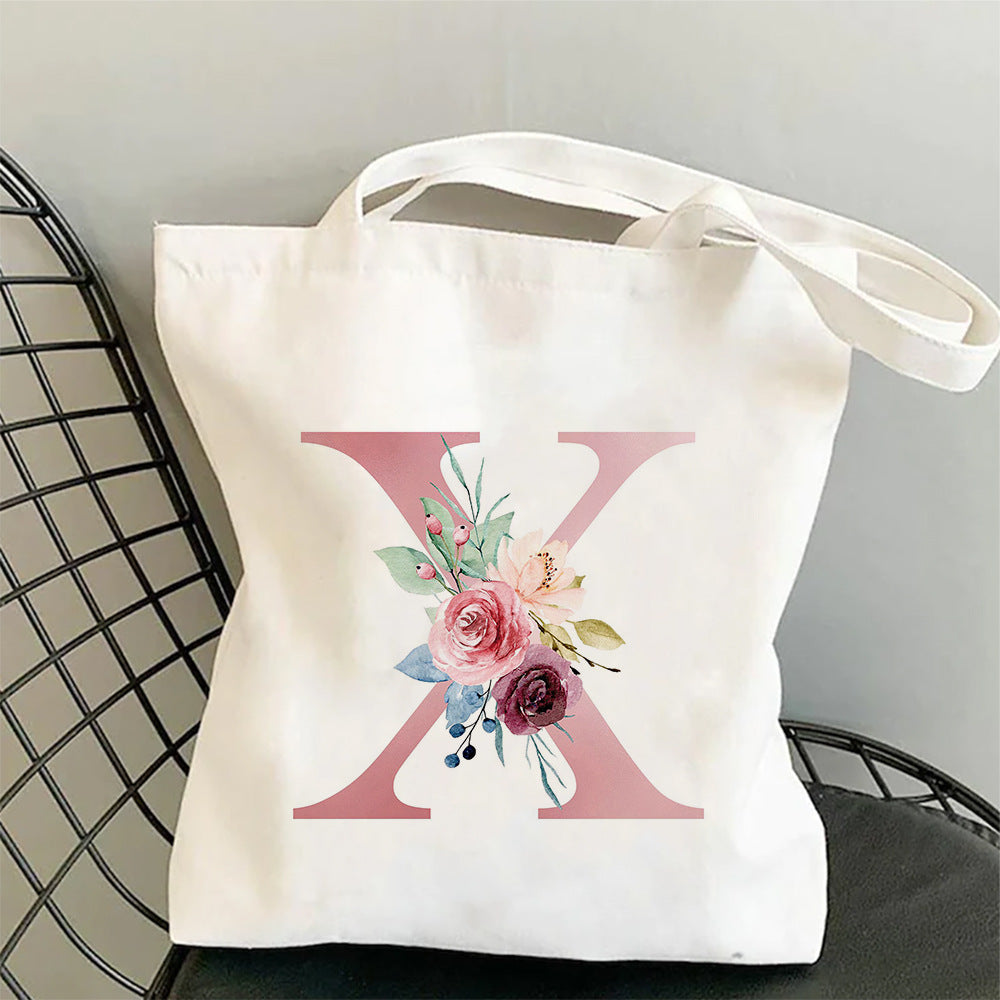 Printed Single Shoulder Folding Shopping Bag