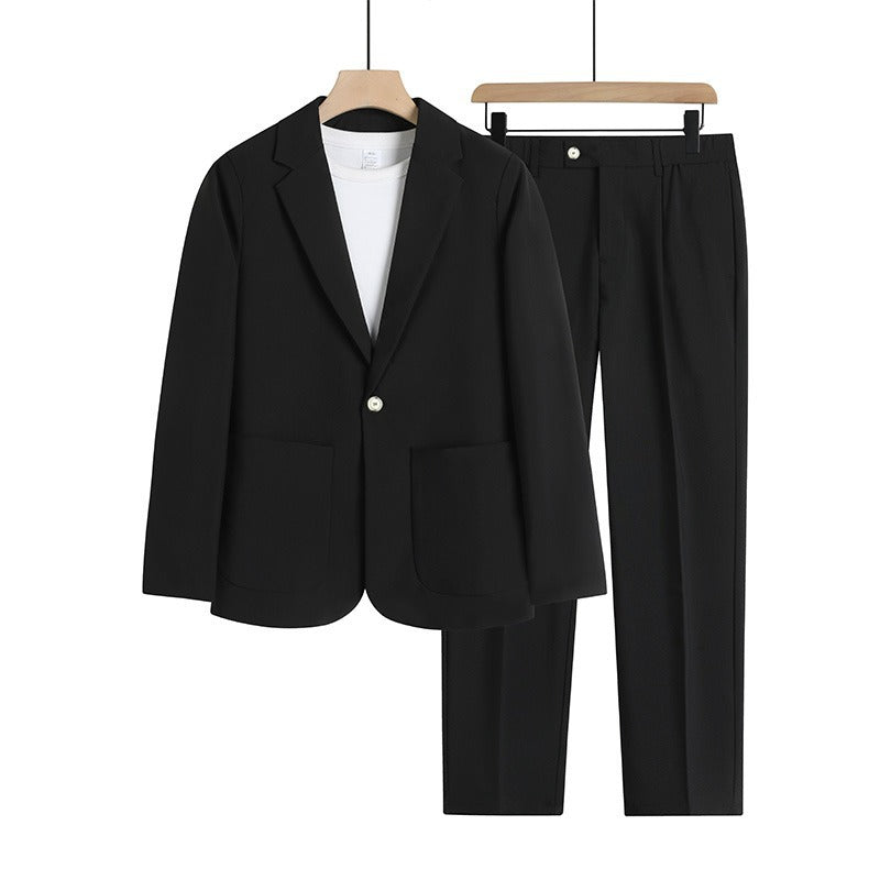 American High Street Leisure Suit Men Loose Drooping Korean Style