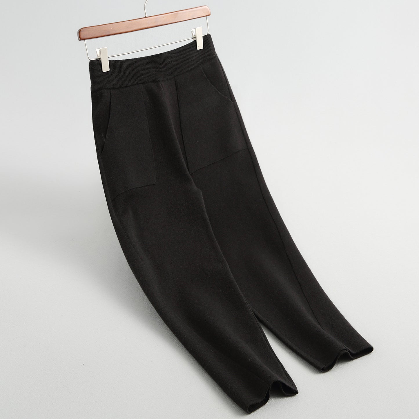 Slimming Knitted Casual Long Pants Korean Style