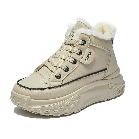 High Top With Velvet Board Shoes