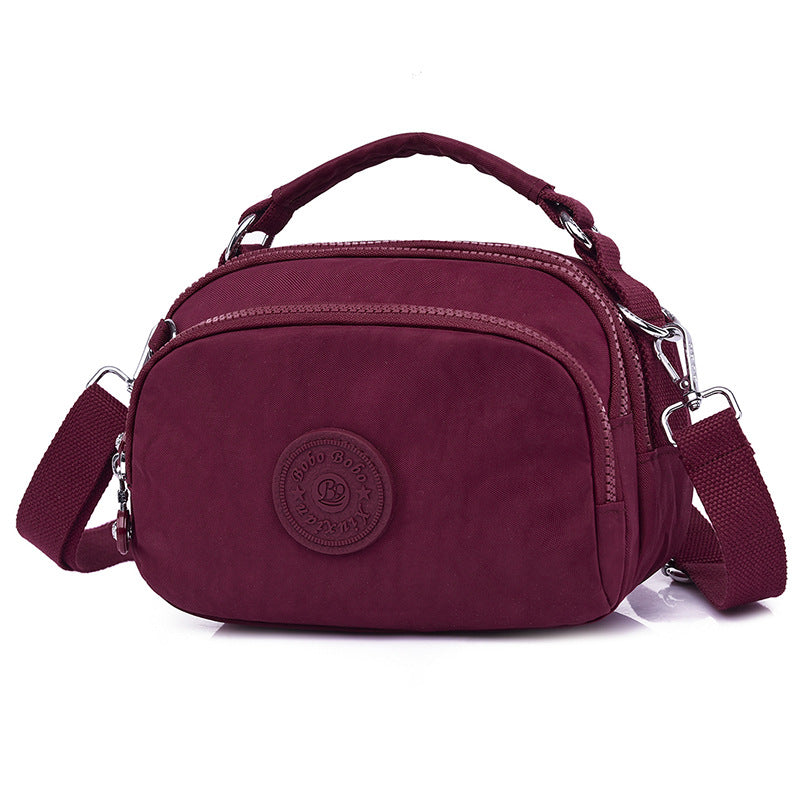 Dame Nylon Pung Tote Partysu Crossbody Taske Mobil Møntpung