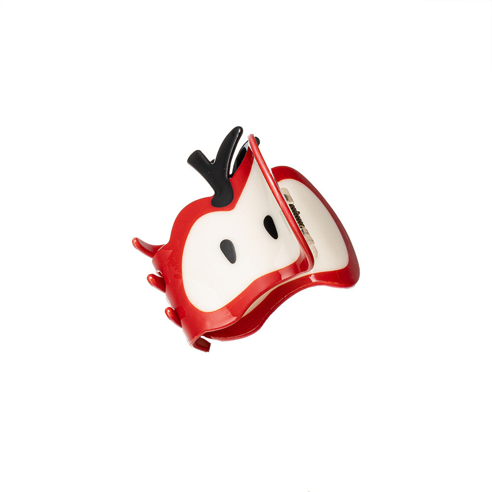 Cute Large Red Spliced Handmade Hair Clip