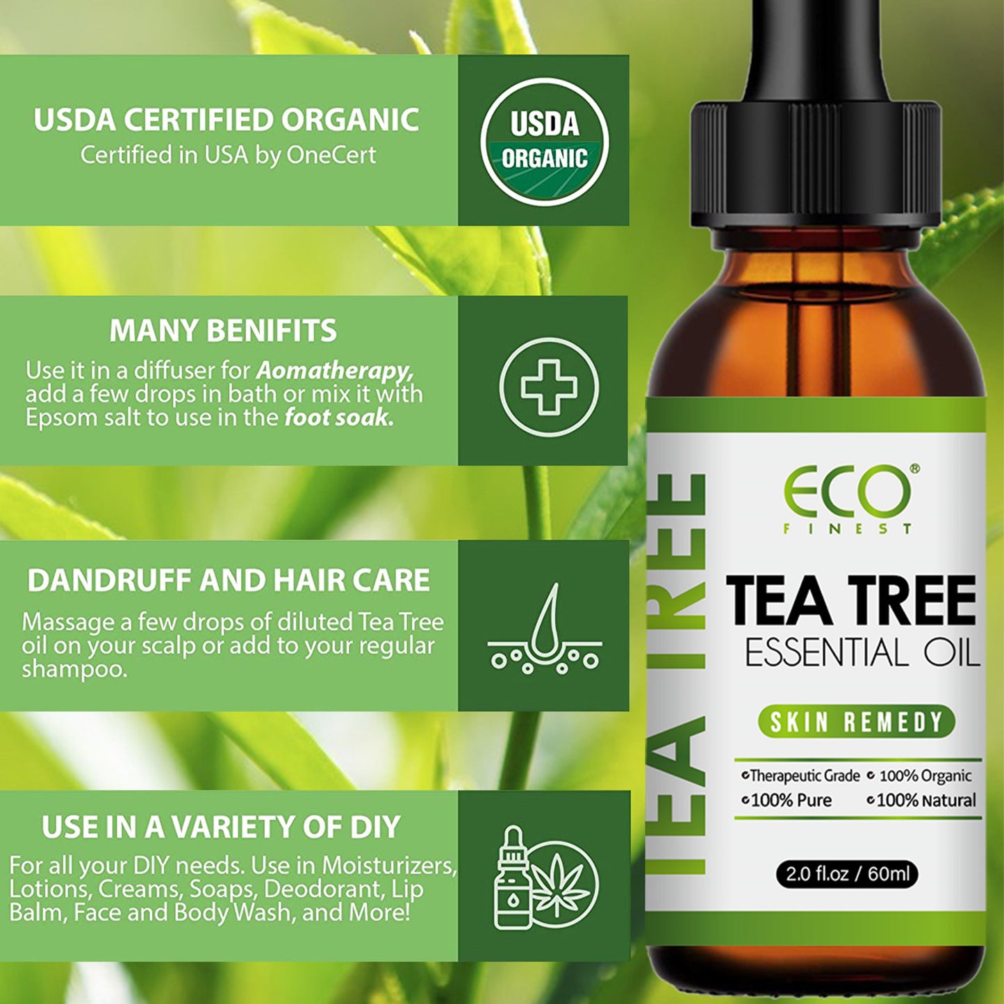 Essential Tea Tree Oil Massage Essential Oil Acne Fade