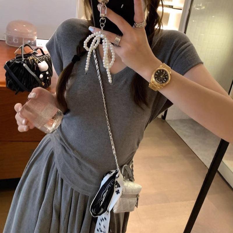 line Pleated Skirt For Women