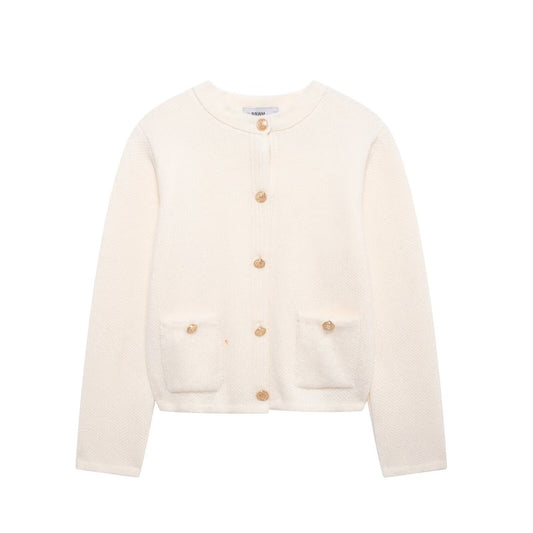 Knitwear Women's Round Neck Solid Color Loose Pullover Leisure