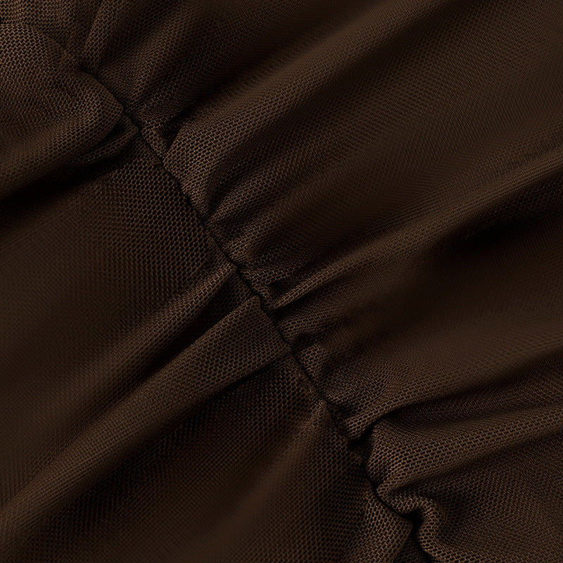 Brown Shapewear Fishbone Bustier With A Sexy High Waist
