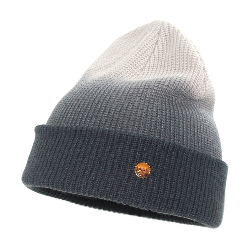 Gradient Texture Small Icon Knitted Hat