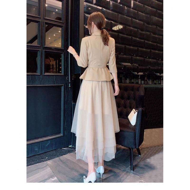 Elegant Slim Fit Slim-fit Set Dress