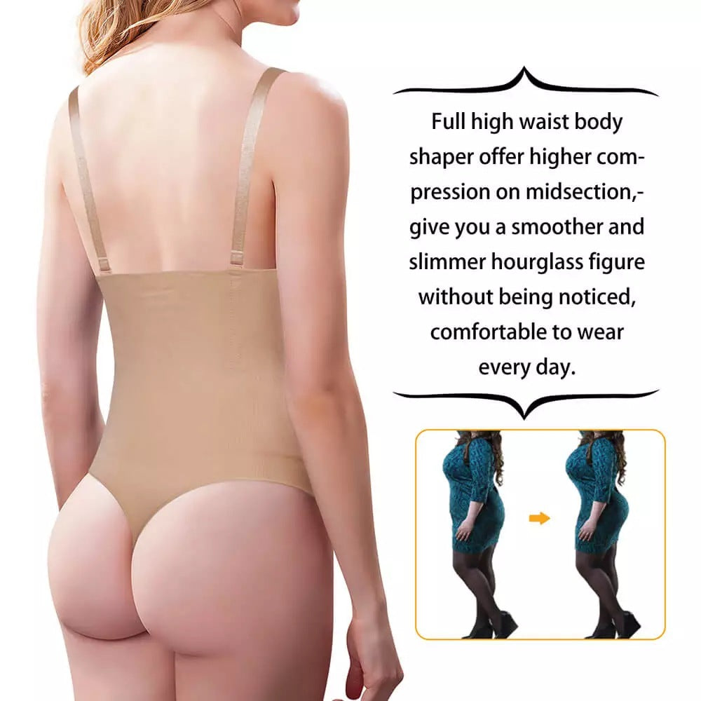 High Waisted Tuck Shoulder Strap Butt-lift Underwear Shoulder Strap Pants