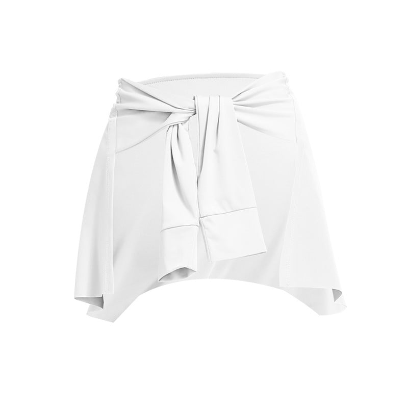 Sports Fitness One-piece Skirt Thigh-length Lace Skirt