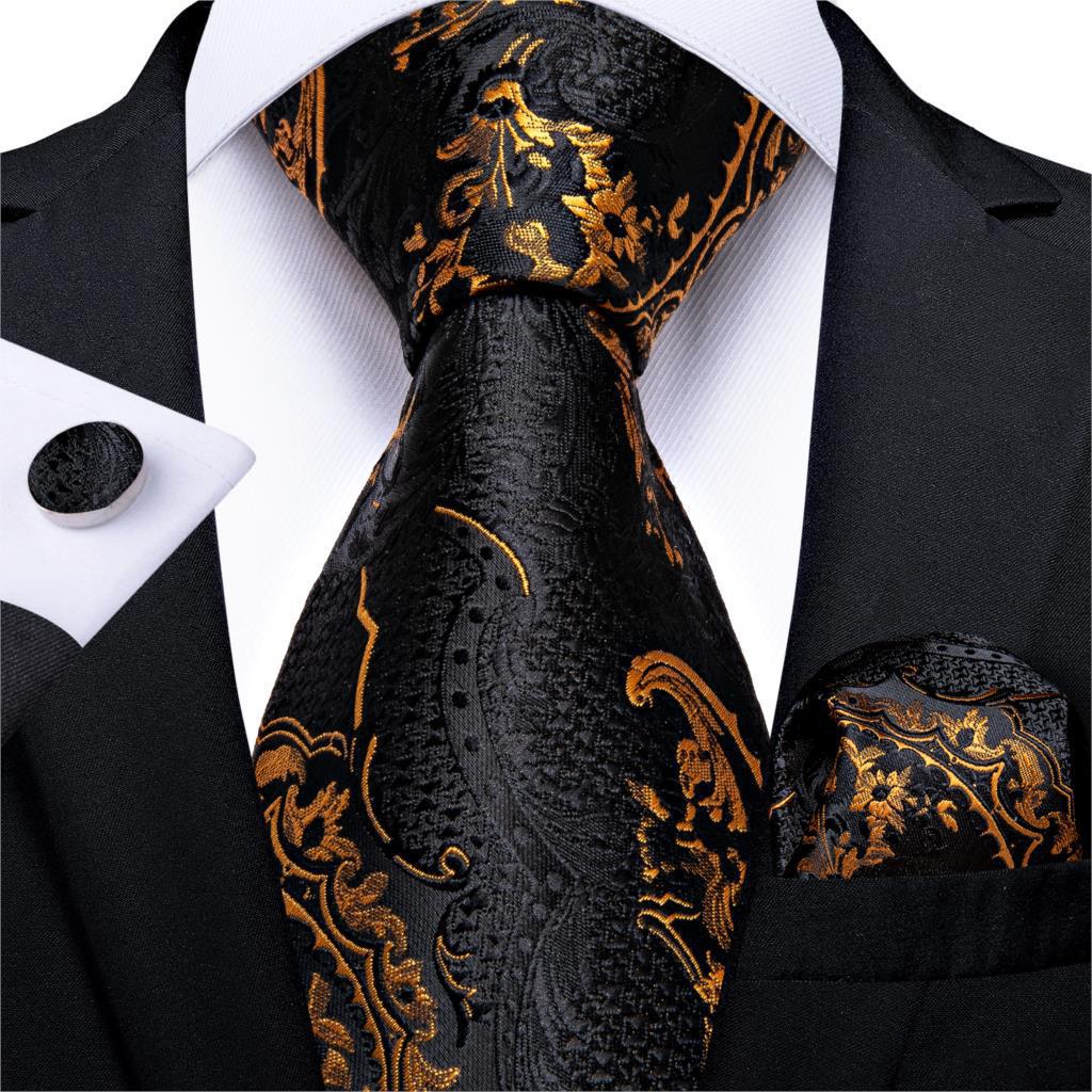 Vintage Jacquard Paisley Tie 3-Piece Set