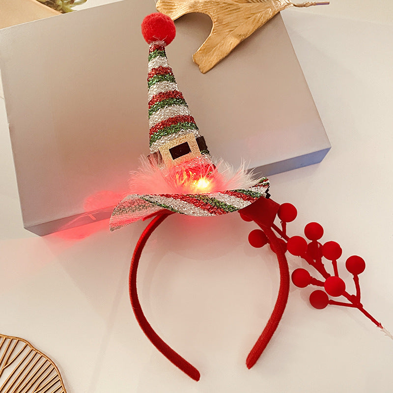 Christmas Antlers Hairband Decoration Plush