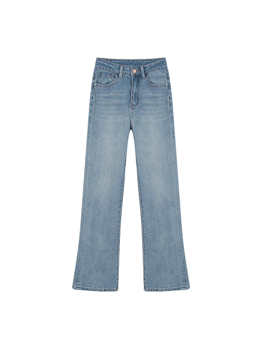 Women's Blue Jeans Autumn Slimming Mop