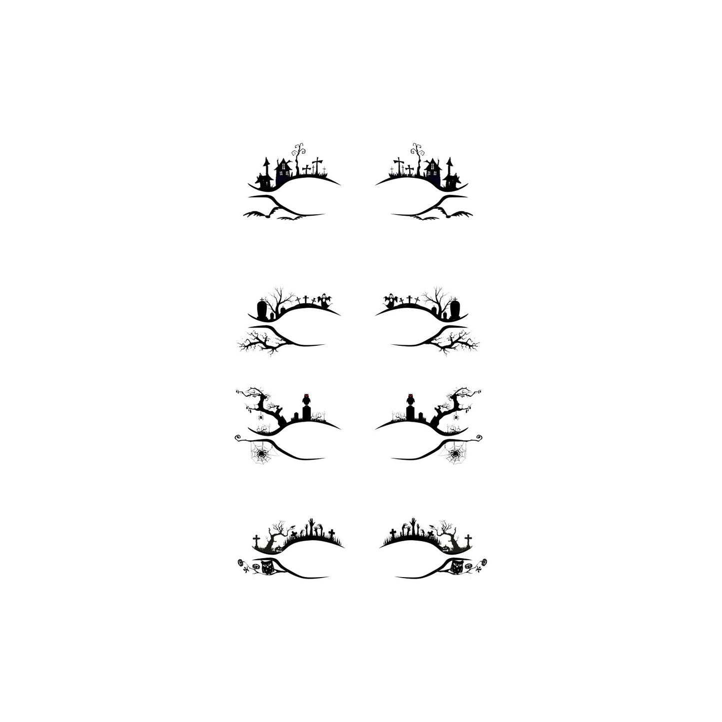 Halloween Eyeliner Stickers Party Makeup Tools