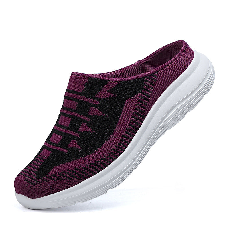 Women's Semi-slippers With Flat-bottomed Non-heeled Lazy Shoes