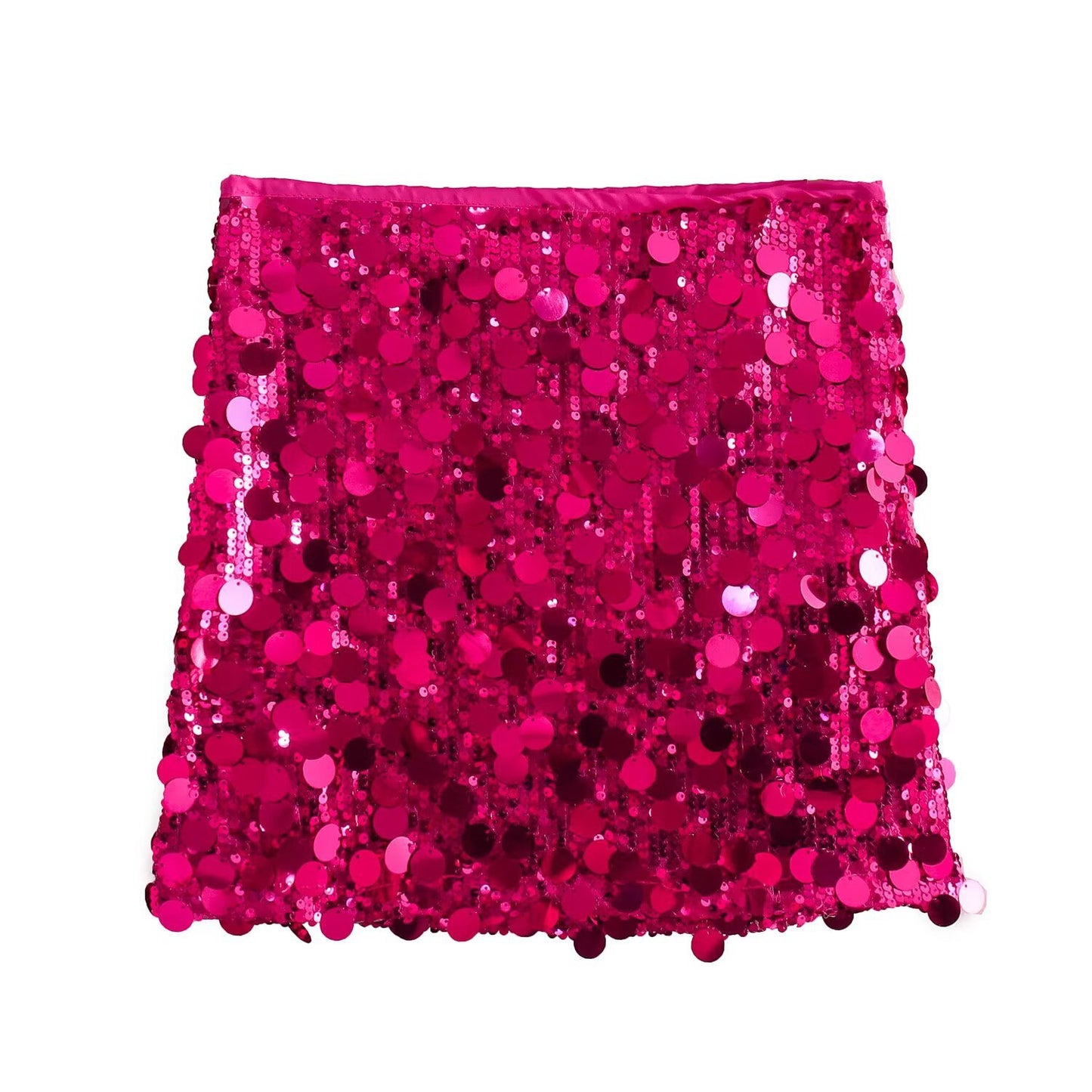 Lady Sequin Decorated Mini Skirt