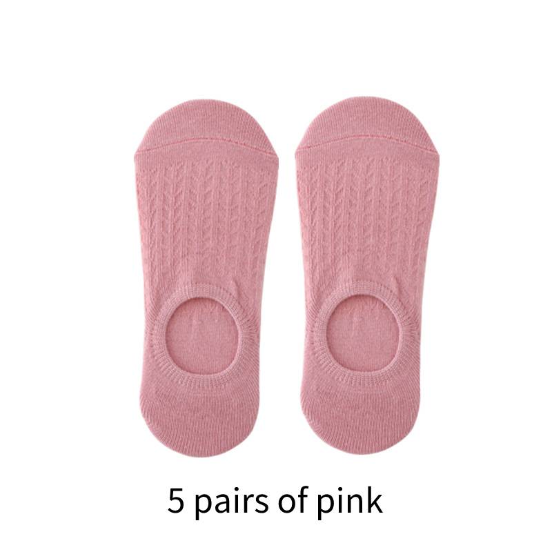 Women's Solid Color Mesh Invisible Socks
