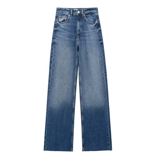 Maillard High Waist Loose Wide Legs Jeans