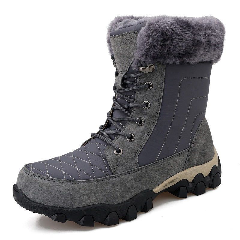 Snow Boots British Style Trendy Thick-soled Men's Shoes