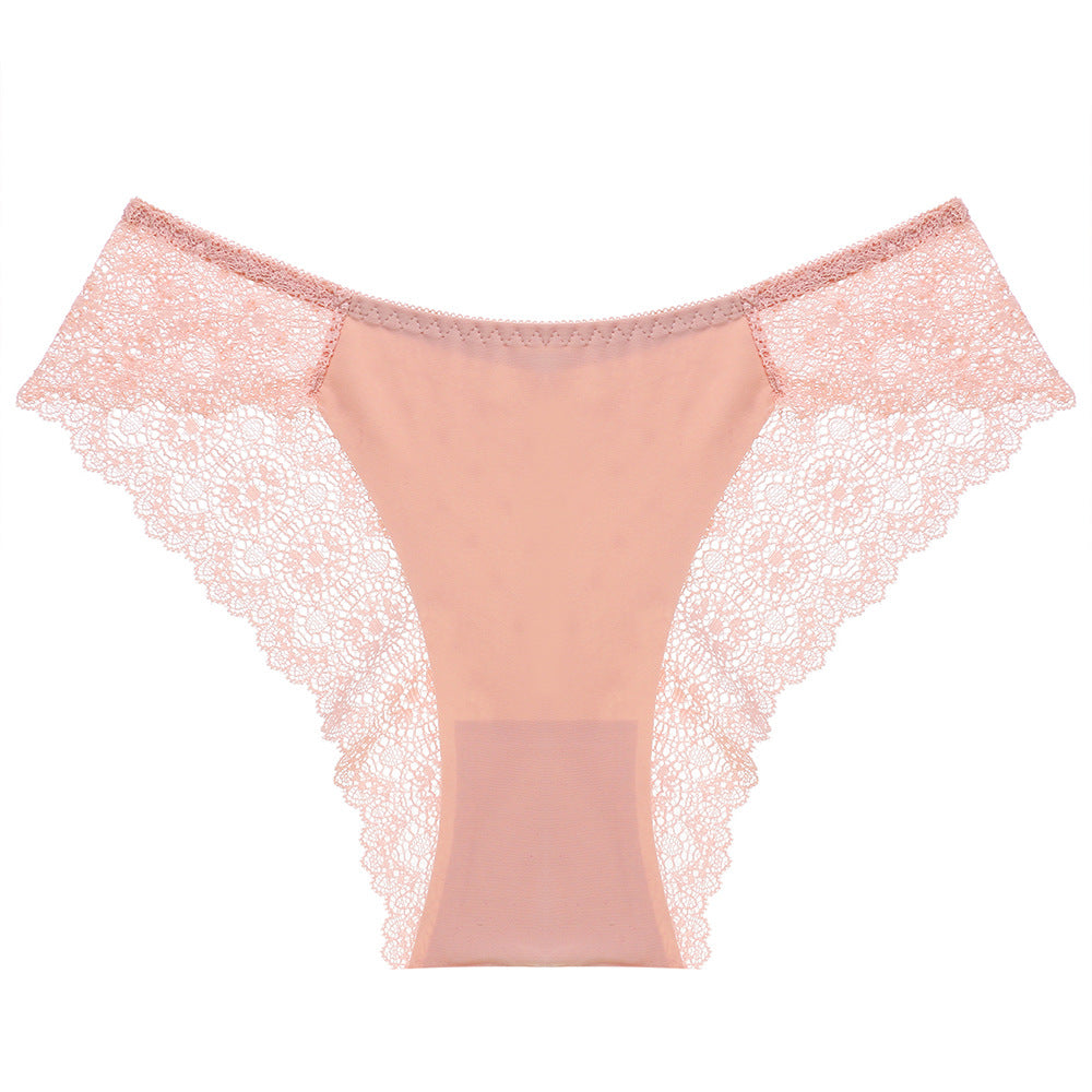 Exquisite Embroidery Gorgeous Transparent Pure Desire Low Waist Panties