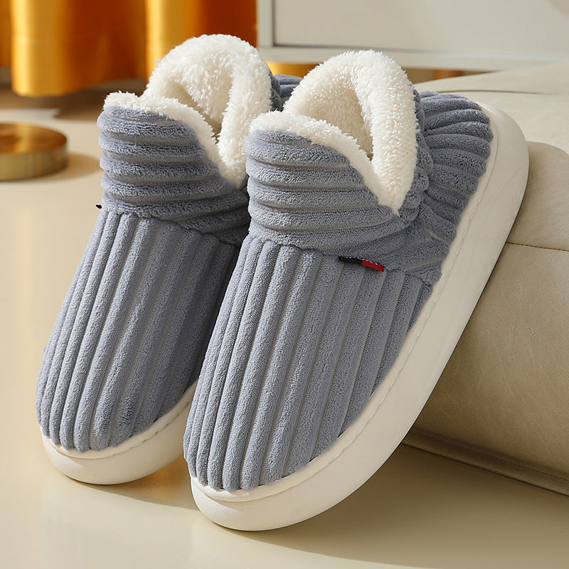Women's Autumn And Winter Thick-soled Home Warm Couple Slippers